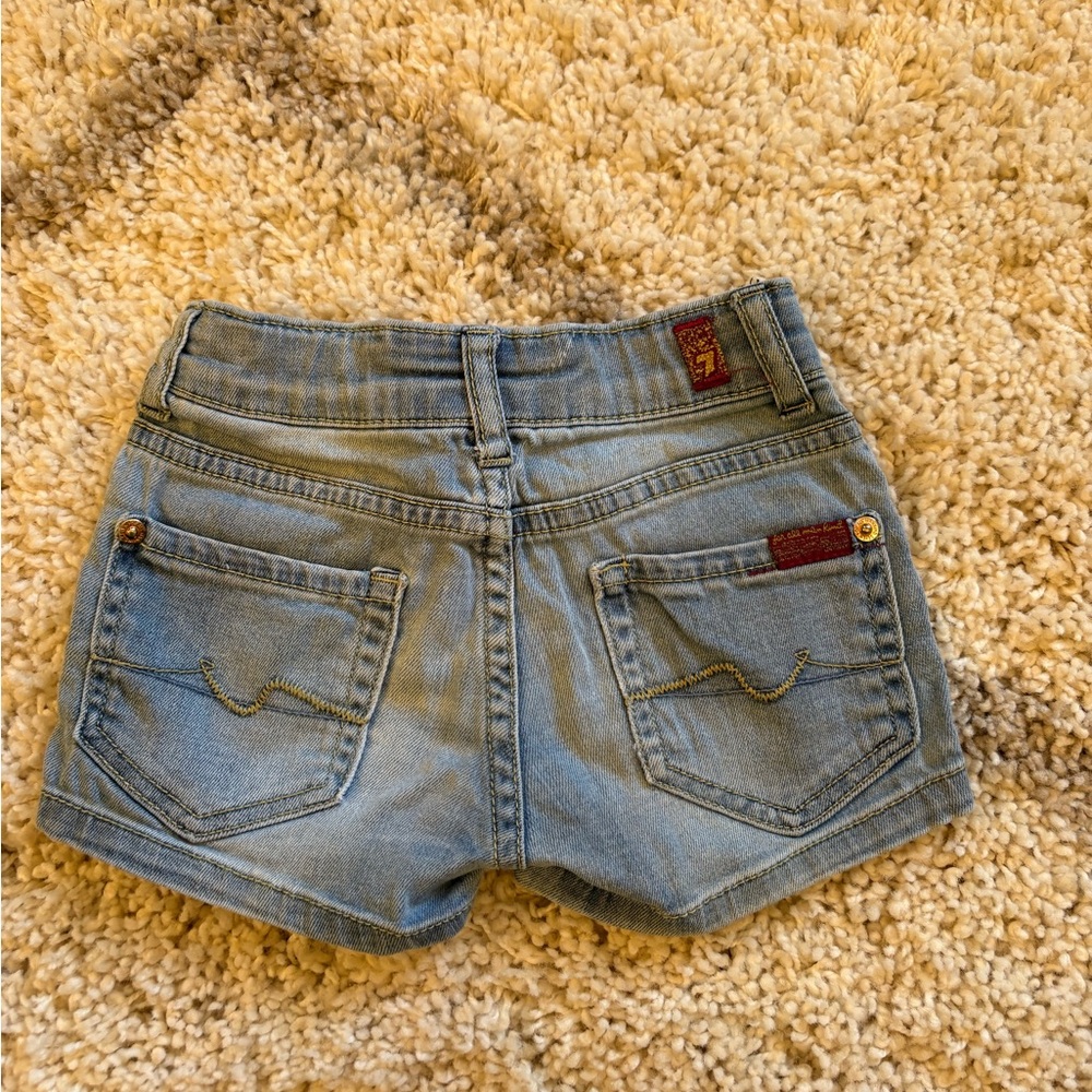 Girls 7 for all mankind denim shorts